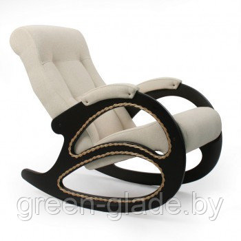 Кресло-качалка модель 4 каркас Венге ткань Мальта-01 с лозой - фото 5 - id-p23815678