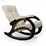Кресло-качалка модель 4 каркас Венге ткань Мальта-01 с лозой, фото 5