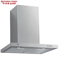 Вытяжка MBS MUSA 160 INOX, каминная, 890 м3/ч, 3 скорости, 60 см, серебристая