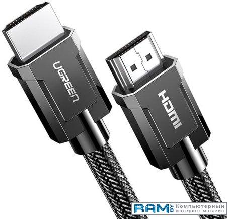 Кабель Ugreen HD136 70322 HDMI - HDMI (1 м, черный) - фото 1 - id-p188096822