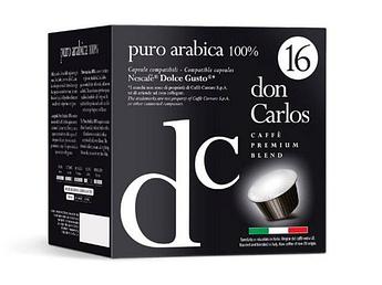 Капсулы Don Carlos Puro Arabica 16шт стандарта Dolce Gusto