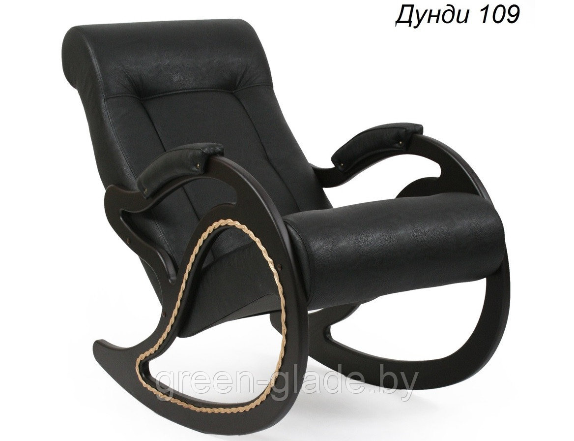 Кресло-качалка Dondolo 7, экокожа Дунди 109 (черный матовый) - фото 2 - id-p23820062