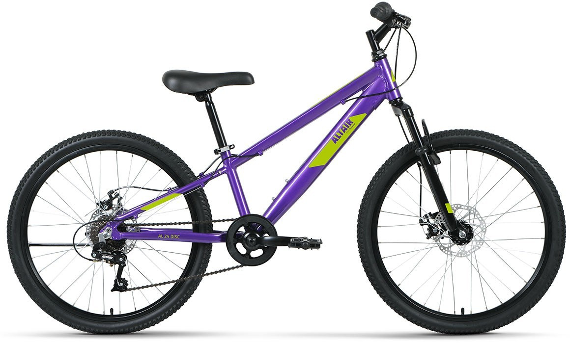 Горный велосипед хардтейл  Altair AL 24 D (11 quot; рост) фиолетовый 2022 год (RBK22AL24191)