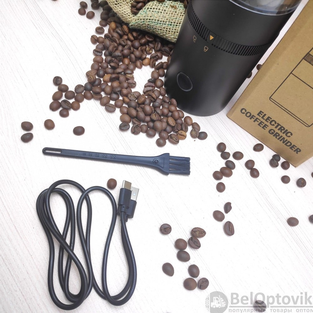 Кофемолка портативная Electric Coffee Grinder для дома и путешествий, USB - фото 8 - id-p188040128