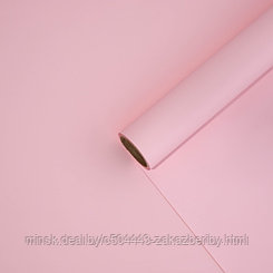 Матовая пленка «Светло-розовый», 0.5 x 8 м, 55мкм