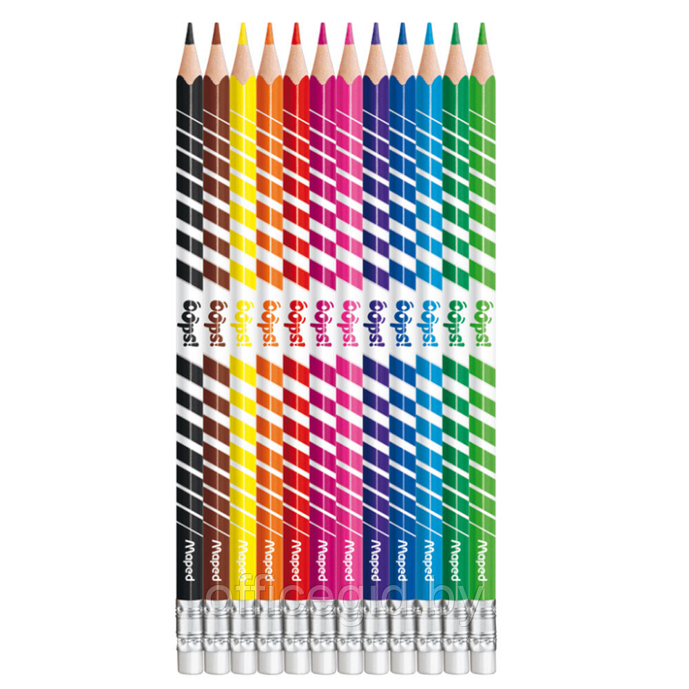Цветные карандаши "Color' Peps Oops", 12 цветов - фото 2 - id-p180057617