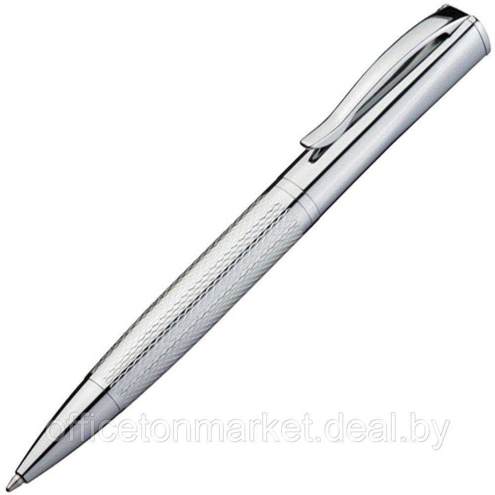 Ручка шариковая автоматическая "EASY GIFTS Chester", 0.7 мм, серебристый, стерж. синий - фото 1 - id-p163929719
