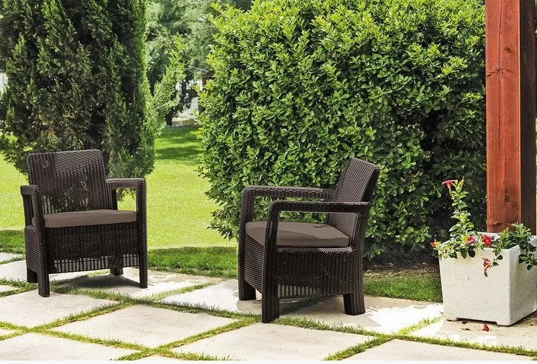 Набор уличной мебели Tarifa 2 chairs, коричневый - фото 1 - id-p188129233