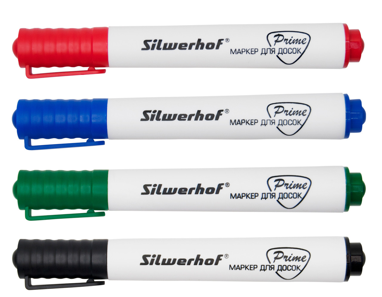 Набор маркеров для досок Silwerhof PRIME 118005-00 1-3мм 4цв. пакет с европодвесом - фото 2 - id-p188129235