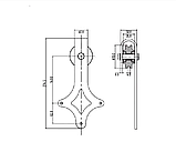 Комплект для раздвижных дверей BARNDOOR COMFORT с 2 доводчиками . Амбарный раздвижной механизм, фото 4