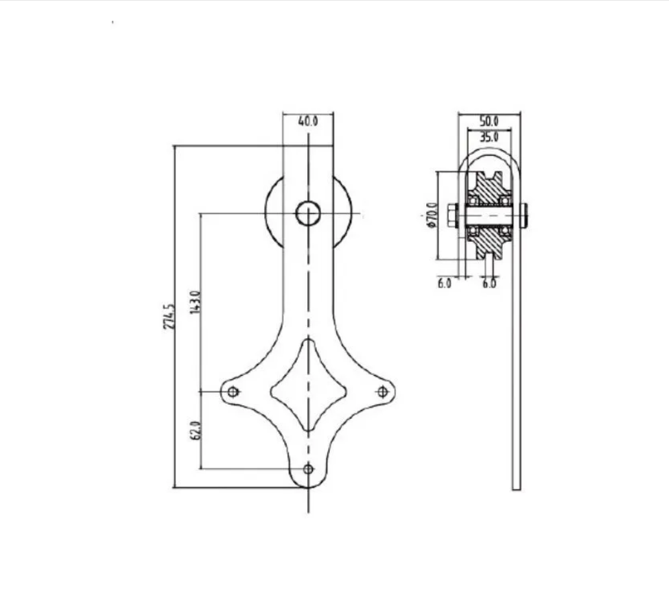 Комплект для раздвижных дверей BARNDOOR COMFORT с 2 доводчиками и доп. треком. Амбарный раздвижной механизм - фото 3 - id-p188129563