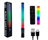 Световая палка RGB Light Stick / Светодиодная лампа для фото и видео, беспроводная USB лампа жезл для блогеров, фото 2