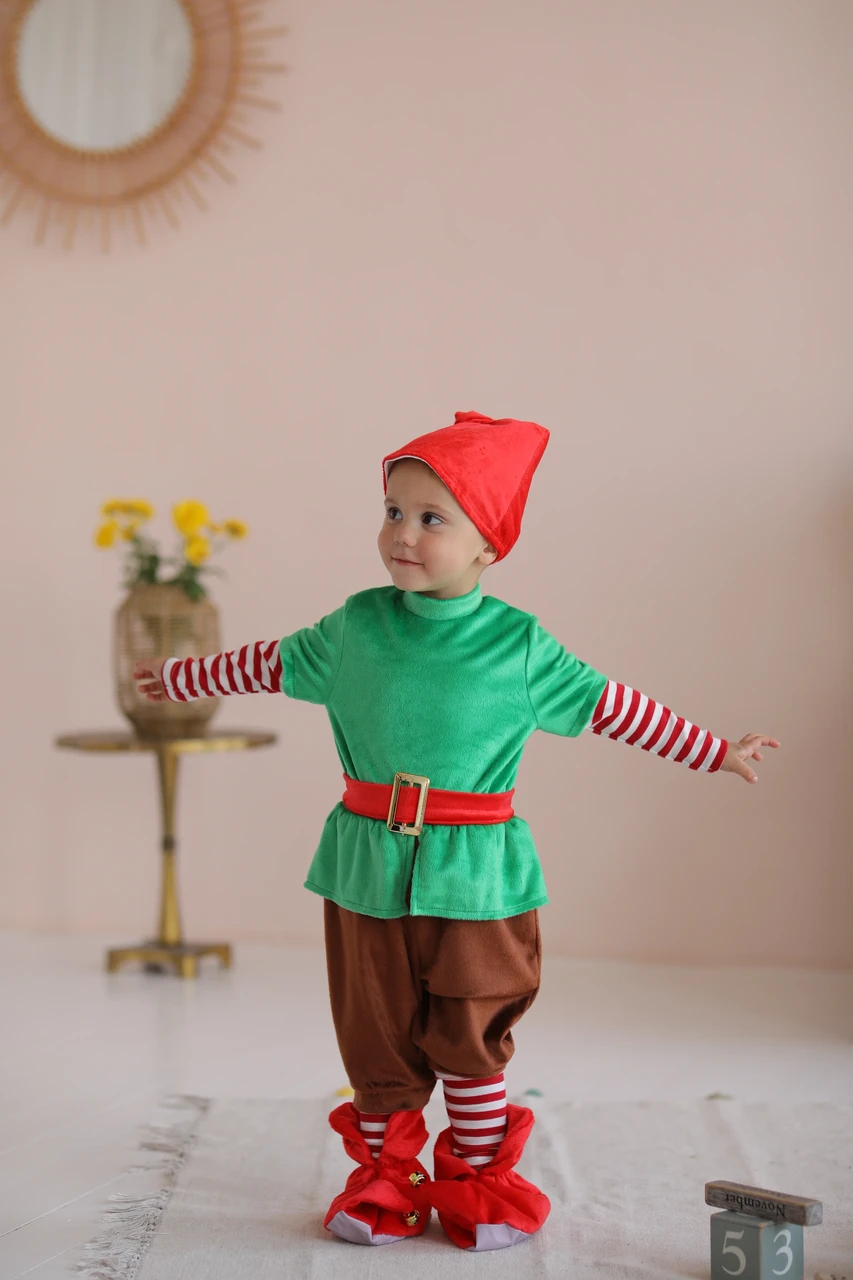 Детский карнавальный костюм Гном Пуговка 915 к-17 - фото 5 - id-p155614370