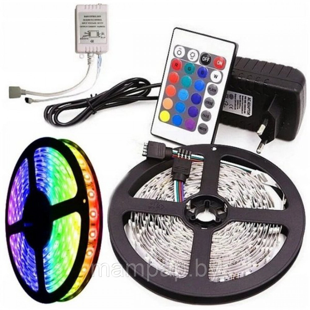 Светодиодная RGB лента LED STRIP 5 метров в катушке