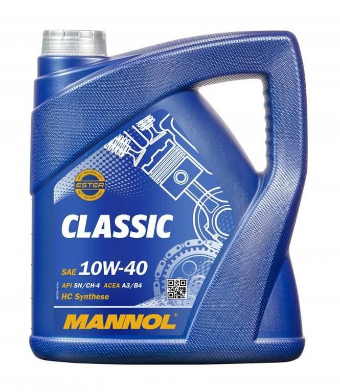 Масло моторное MANNOL Classic 10W-40 полусинтетика 4л. 95751 - фото 1 - id-p53134803