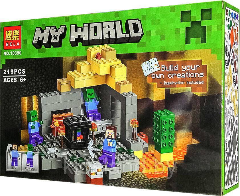Конструктор Bela My World "Minecraft Подземелье", 219 деталей, арт. 10390 - фото 4 - id-p188151539