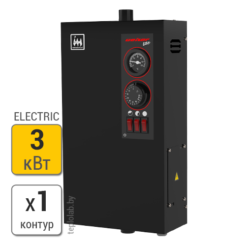 Электрический котел Термокрафт Geizer Lite 3,0 кВт, 220/380 В