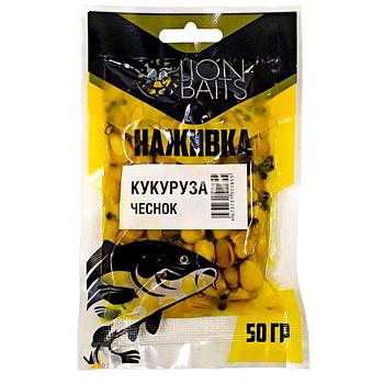 LION BAITS Кукуруза насадочная "Наживка" натуральная "Чеснок" 50гр