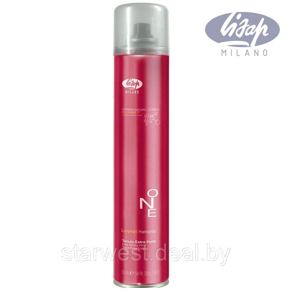 Lisap Lisynet One Hairspray 500 мл Лак / спрей для волос экстрасильной фиксации - фото 1 - id-p188168554