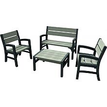 Набор уличной мебели WLF Bench-Set -brwgry-ee STD Cu