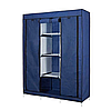Складной шкаф Storage Wardrobe mod.88130 130 х 45 х 175 см. Трехсекционный. Синий, фото 4