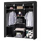 Складной шкаф Storage Wardrobe mod.88130 130 х 45 х 175 см. Трехсекционный (черный), фото 3