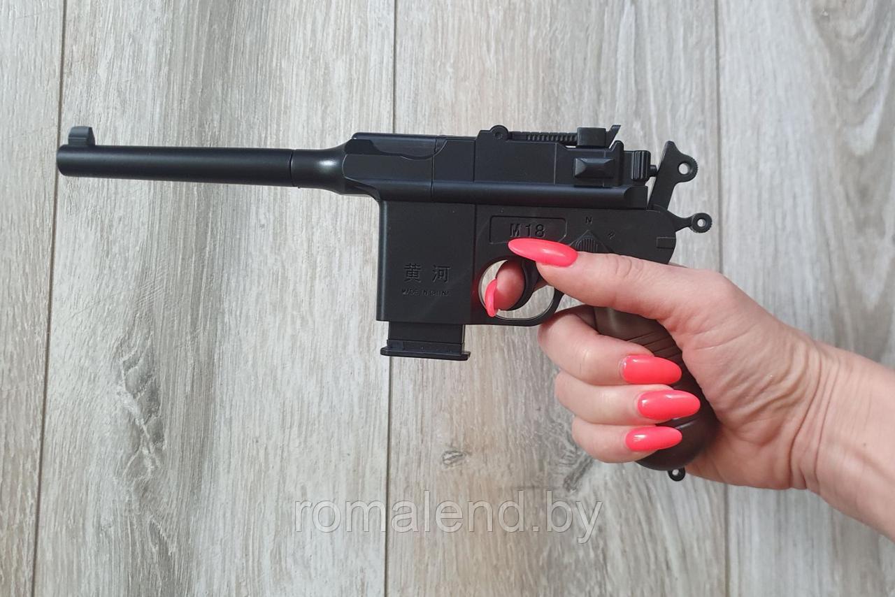 Детский металлический пистолет Маузер М18 (Mauser) - фото 3 - id-p188175705