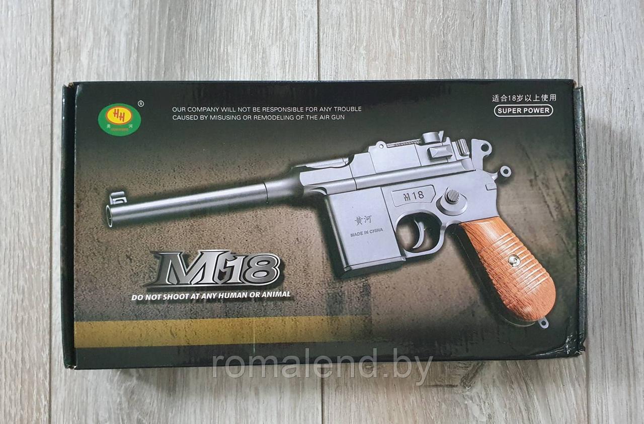 Детский металлический пистолет Маузер М18 (Mauser) - фото 6 - id-p188175705