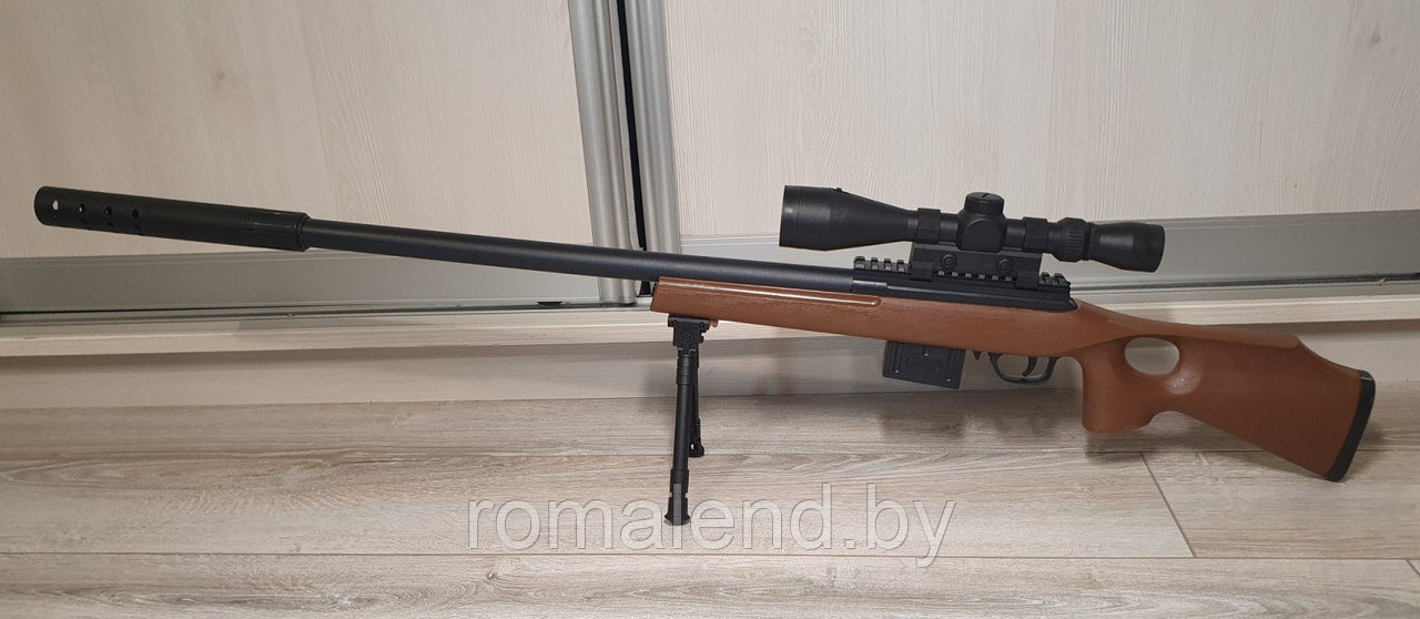 Пневматическая снайперская винтовка с оптическим прицелом (линза) - фото 2 - id-p169375291