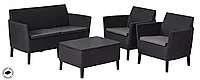 Набор уличной мебели Salemo 2-sofa set, графит