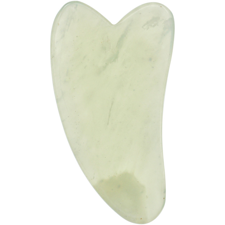 Нефритовый массажёр-скребок Гуаша натуральный камень
