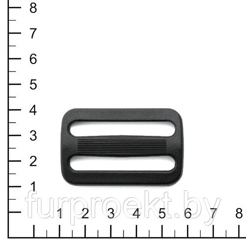 Пряжка ПК 40 мм 2-щелев.черн (R0016, R0026, R3801 (C), R3801A (C), R3801 (Q), 2-щелев. VP)