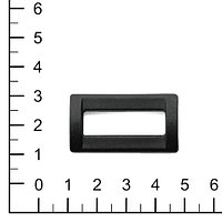 Рамка (пряжка) 1-щелевая 30мм, чёрн. (A)