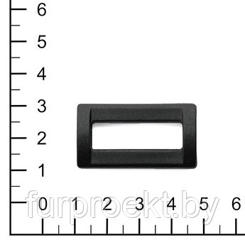 Рамка (пряжка) 1-щелевая 30мм, чёрн. (A)