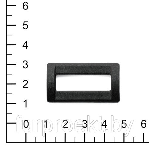 Рамка (пряжка) 1-щелевая 30мм, чёрн. (A) - фото 1 - id-p156610490