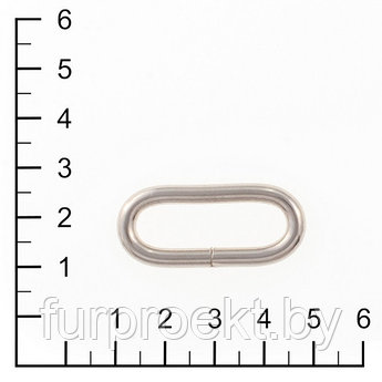 Кольцо овальное 30-31мм никель 4мм