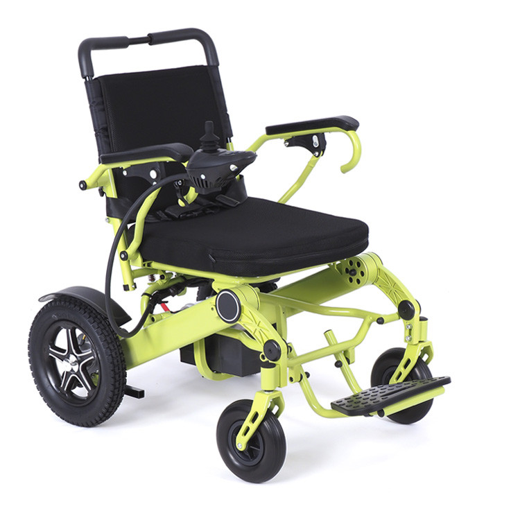 Электрическая кресло-коляска MET Compact 35 зеленая - фото 1 - id-p188181497