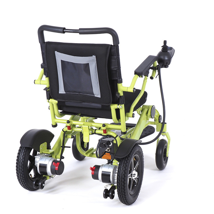 Электрическая кресло-коляска MET Compact 35 зеленая - фото 5 - id-p188181497