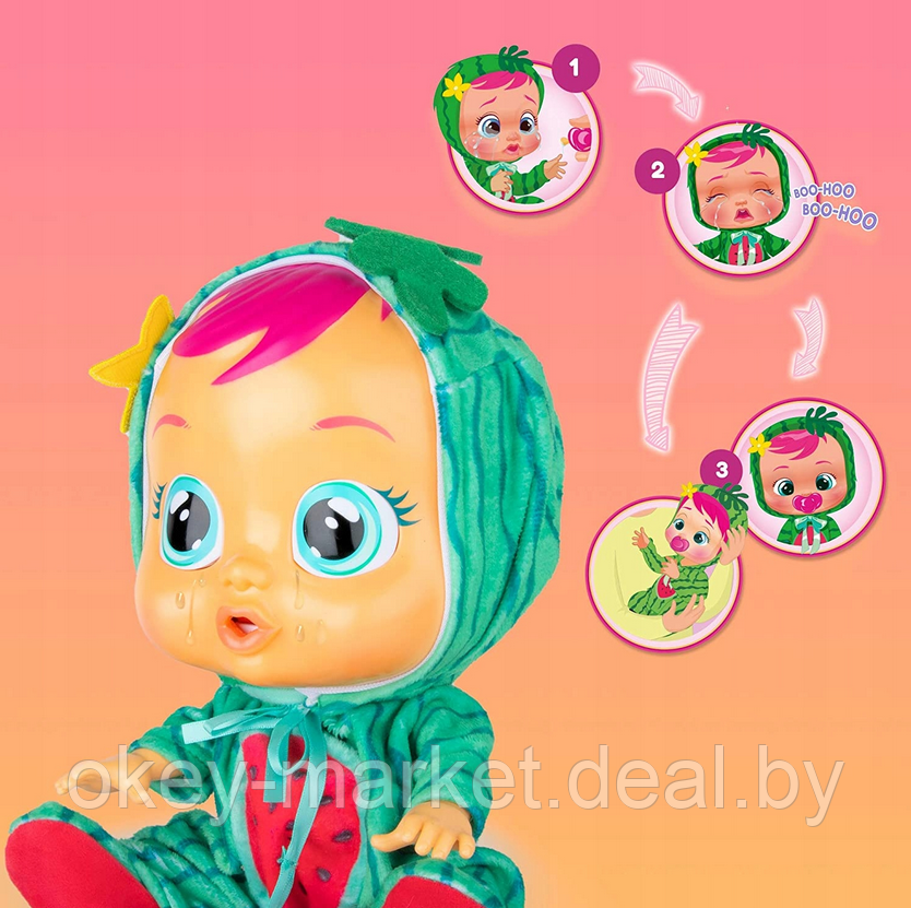Кукла Cry Babies Плачущий младенец Мэл, серия Tutti Frutti - фото 6 - id-p188186226