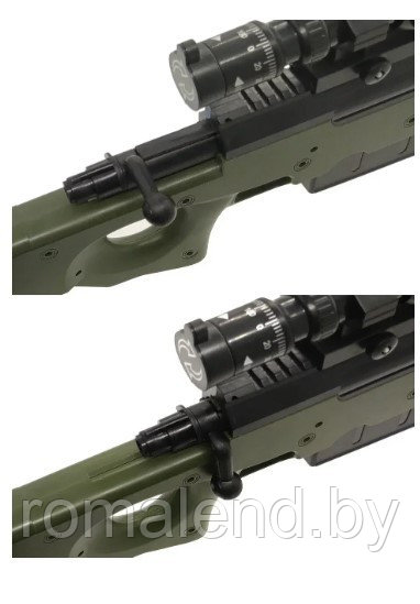 Детская пневматическая снайперская винтовка с оптическим и лазерным прицелом СВД - фото 5 - id-p188189202