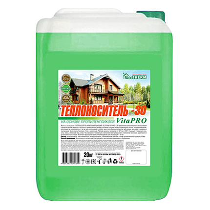 Теплоноситель EcoTherm VitaPro -30 ºС, 20 кг, фото 2