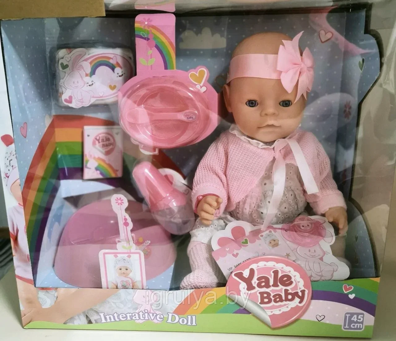 Кукла-пупс Yale Baby (аналог Baby Born) 8 функций, 42 см арт. BL021DJ - фото 3 - id-p188189461