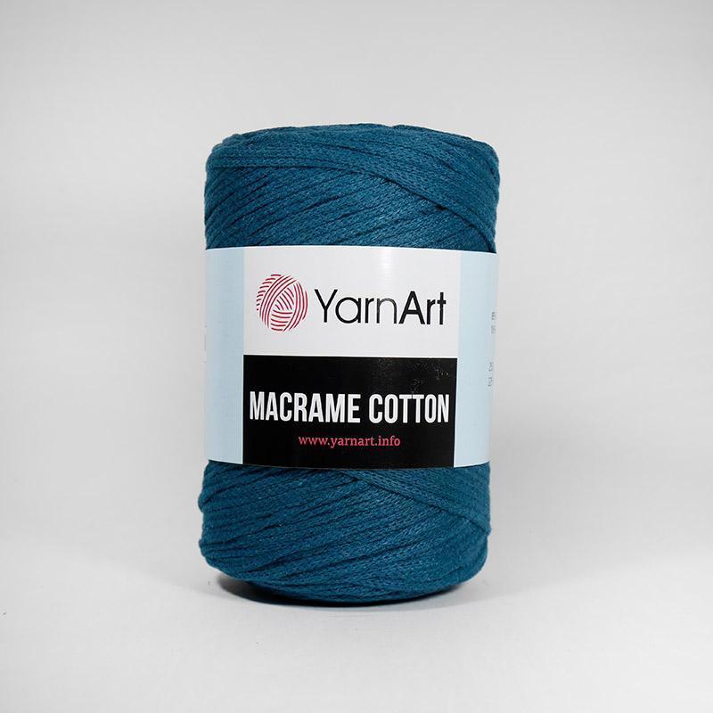Хлопковый шнур Ярнарт Макраме Коттон (Yarnart Macrame Cotton) цвет 789 морская волна