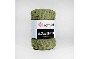 Хлопковый шнур Ярнарт Макраме Коттон (Yarnart Macrame Cotton) цвет 787 оливковый