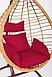 Подвесное кресло-кокон LetoLux  BALI коричневый Бордовый, фото 2