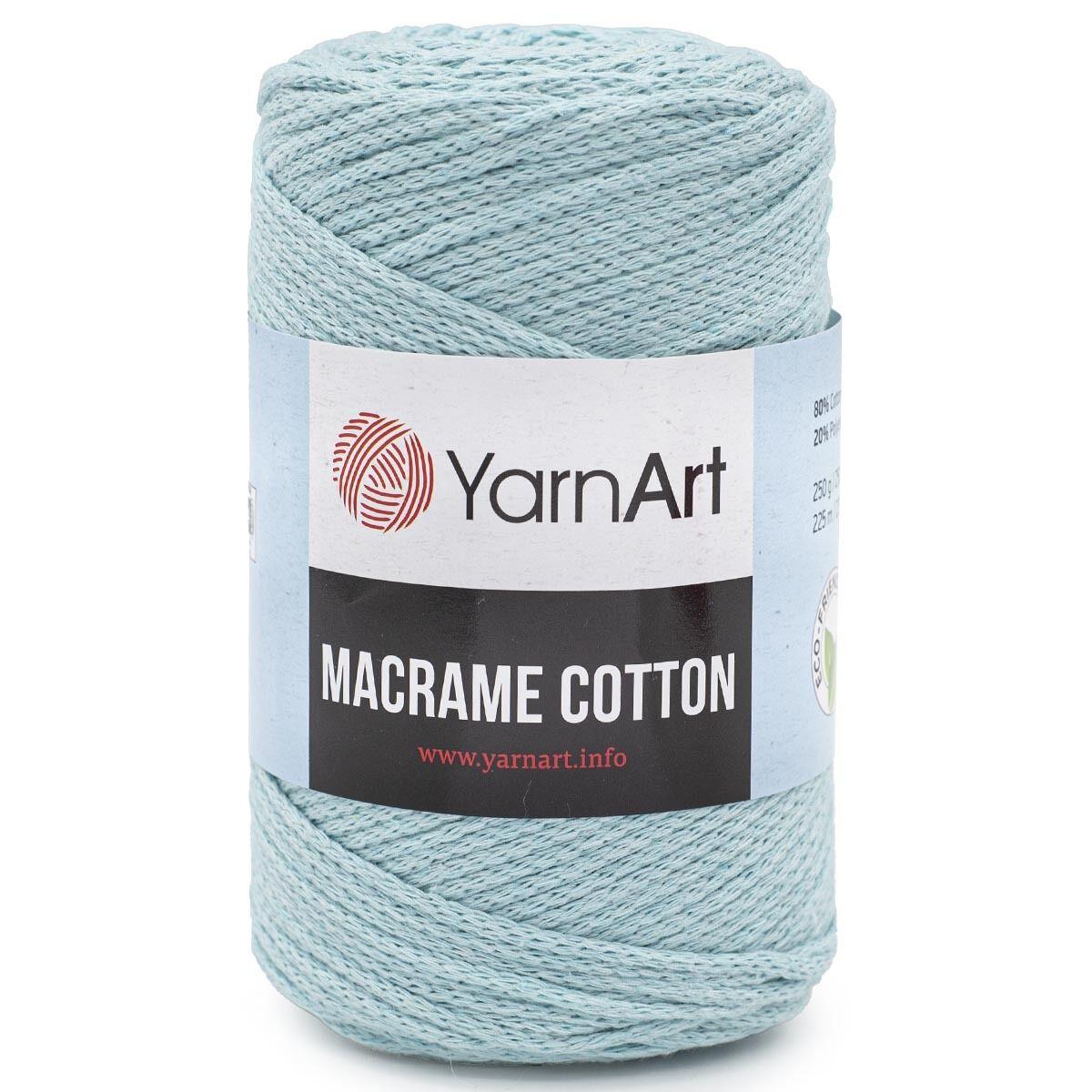 Хлопковый шнур Ярнарт Макраме Коттон (Yarnart Macrame Cotton) цвет 775 мятный