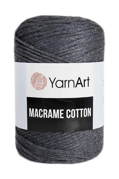 Хлопковый шнур Ярнарт Макраме Коттон (Yarnart Macrame Cotton) цвет 758 тёмно-серый
