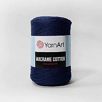 Хлопковый шнур Ярнарт Макраме Коттон (Yarnart Macrame Cotton) цвет 784 тёмно-синий