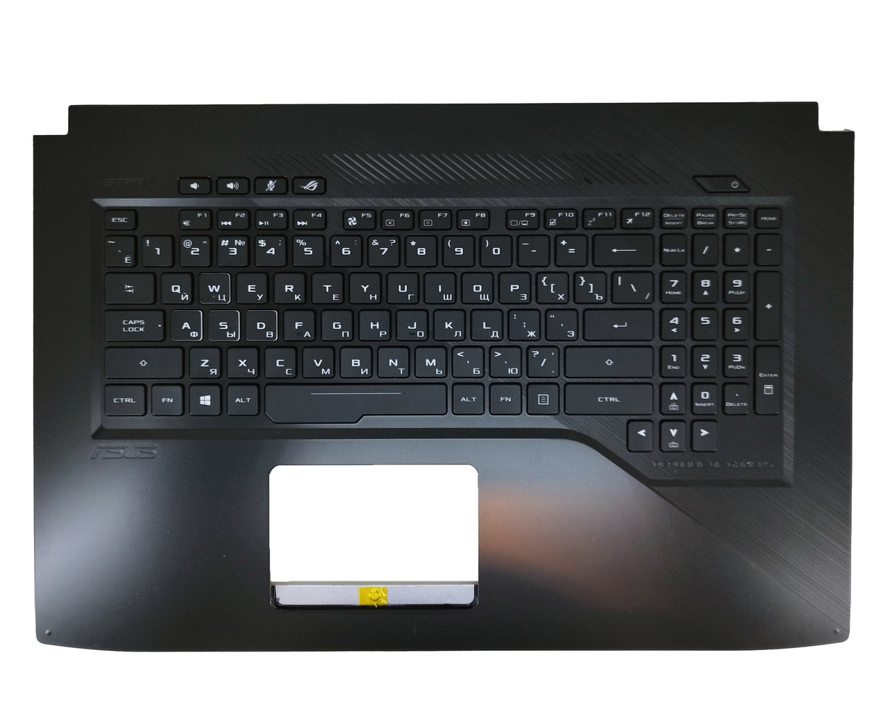Верхняя часть корпуса (Palmrest) Asus ROG STRIX GL703 только VM/VD с клавиатурой, с подсветкой RU - фото 1 - id-p188191254