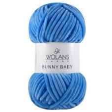 Пряжа плюшевая Wolans Bunny Baby (Банни Бейби) цвет 35 джинс/ синий - фото 1 - id-p188198283